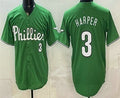 Philadelphia Phillies #3 Bryce Harper Green JEROMEN Limited Stitched Jersey