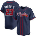 Atlanta Braves #23 Michael Harris II Navy JEROMEN 2025 Speedway Classic Alternate Limited Stitched Jersey