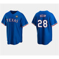 Texas Rangers #28 Jonah Heim Royal JEROMEN 2023 World Series Stitched Jersey