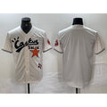 Houston Astros Blank Cream JEROMEN Cactus Jack Cool Base Jersey