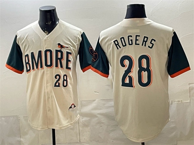 Baltimore Orioles #28 Trevor Rogers Natural JEROMEN 2026 City Connect Stadium Stitched Jersey
