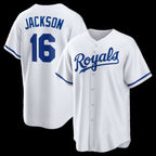 Kansas City Royals #16 Bo Jackson White JEROMEN Home Retired Player Replica Jersey