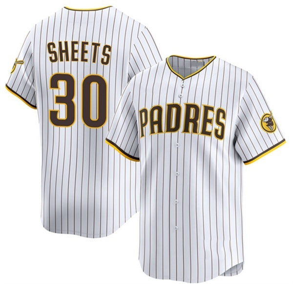 San Diego Padres #30 Gavin Sheets White JEROMEN 2026 Home Limited Stitched Jersey