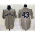 New York Yankees #43 Jonathan Lo¨¢isiga Gray JEROMEN Cool Base Stitched Jersey