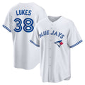 Toronto Blue Jays #38 Nathan Lukes White JEROMEN Home Replica Jersey