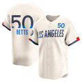 Los Angeles Dodgers #50 Mookie Betts Cream JEROMEN City Connect Limited Player Jersey