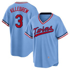 Minnesota Twins #3 Harmon Killebrew Light Blue JEROMEN Road Cooperstown Collection Player Jersey