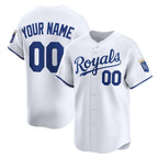 Custom Kansas City Royals JEROMEN White Home Limited Jersey