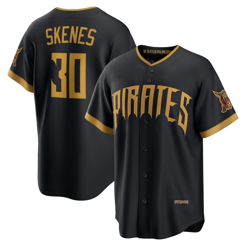 Pittsburgh Pirates #30 Paul Skenes Black JEROMEN 2026 City Connect Stadium Jersey