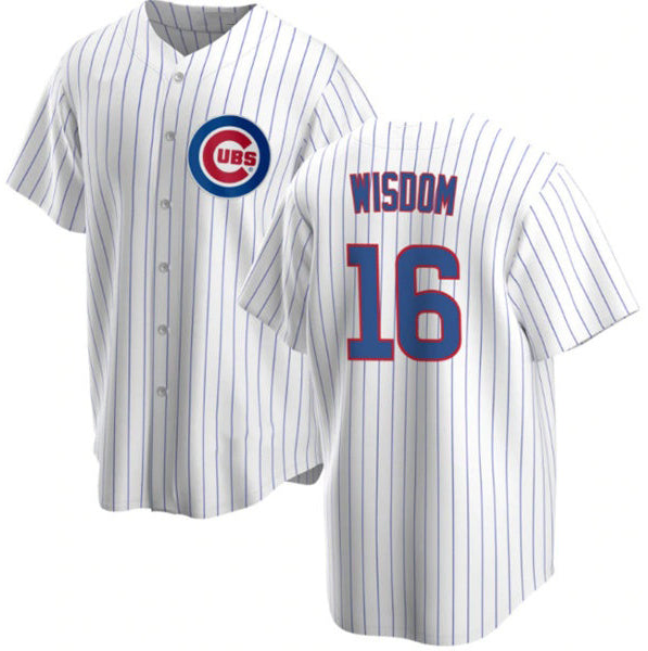 Chicago Cubs #16 Patrick Wisdom White JEROMEN Cool Base Stitched Jersey