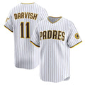 San Diego Padres #11 Yu Darvish White JEROMEN Home Limited Player Jersey