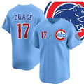 Chicago Cubs #17 Mark Grace Blue JEROMEN 2024-25 2nd Alternate Limited Stitched Jersey