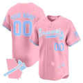 Custom Atlanta Braves Bubblegum Pink Vapor Premier Limited Jersey ¨C All Stitched-Pink JEROMEN