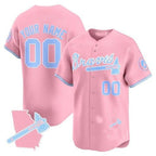 Custom Atlanta Braves Bubblegum Pink Vapor Premier Limited Jersey ¨C All Stitched-Pink JEROMEN
