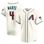 Arizona Diamondbacks #4 Ketel Marte Cream JEROMEN Home Limited Player Jersey