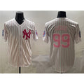 New York Yankees #99 Aaron Judge Pink JEROMEN With Patch Limited Stitched Jersey