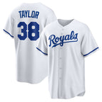 Kansas City Royals #38 Josh Taylor White JEROMEN Home Replica Player Jersey