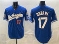 Los Angeles Dodgers #17 Shohei Ohtani Royal JEROMEN 2026 Gold Collection 9x & B2B Champs Patch Stitched Jersey