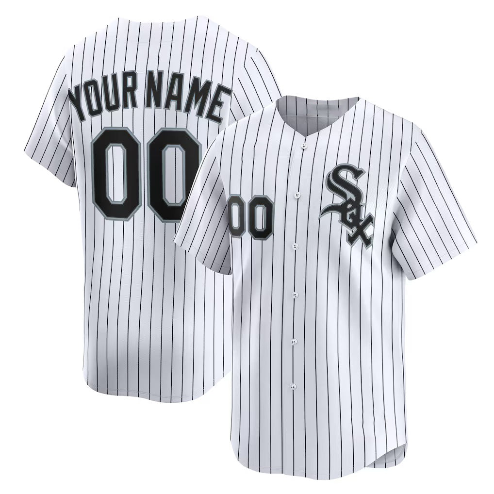 Custom Chicago White Sox White JEROMEN Home Limited Jersey