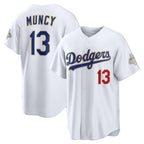 Los Angeles Dodgers #13 Max Muncy White JEROMEN 2026 Gold Collection Stadium Jersey