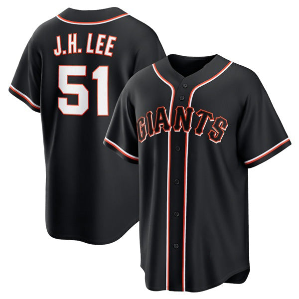 San Francisco Giants #51 Jung Hoo Lee Black JEROMEN Out Stitched Jersey