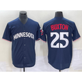 Minnesota Twins #25 Byron Buxton 2023 Navy Blue JEROMEN Cool Base Stitched Jersey