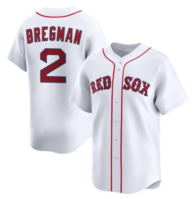 Boston Red Sox #2 Alex Bregman White JEROMEN 2024 Home Limited Stitched Jersey