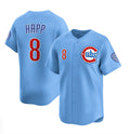 Chicago Cubs #8 Ian Happ Blue JEROMEN 2024-25 2nd Alternate Limited Stitched Jersey