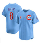 Chicago Cubs #8 Ian Happ Blue JEROMEN 2024-25 2nd Alternate Limited Stitched Jersey