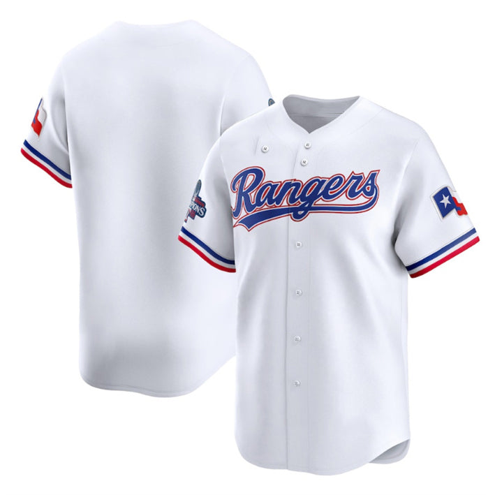 Texas Rangers Blank White JEROMEN 2023 World Series Champions Stitched Jersey