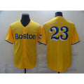 Boston Red Sox #23 No name Yellow JEROMEN Game 2021 Jerseys