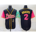 San Diego Padres #2 Xander Bogaerts Number Black JEROMEN NEW 2023 City Connect Cool Base Stitched Jersey