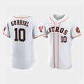 Houston Astros #10 Yuli Gurriel White JEROMEN 60th Anniversary Flex Base Stitched Jersey