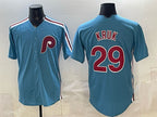 Philadelphia Phillies #29 John Kruk Blue JEROMEN Cool Base Stitched Jersey