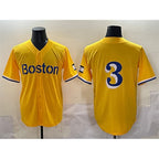 Boston Red Sox #3 Ceddanne Rafaela Gold JEROMEN City Connect Stitched Jersey