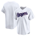 Texas Rangers White JEROMEN Throwback Cooperstown Collection Limited Jersey