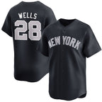 New York Yankees #28 Austin Wells White JEROMEN 2025 Home Limited Stitched Jersey