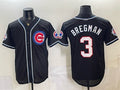 Chicago Cubs #3 Alex Bregman 150th Anniversary Black JEROMEN Out Style Vapor Premier Limited Stitched Jersey