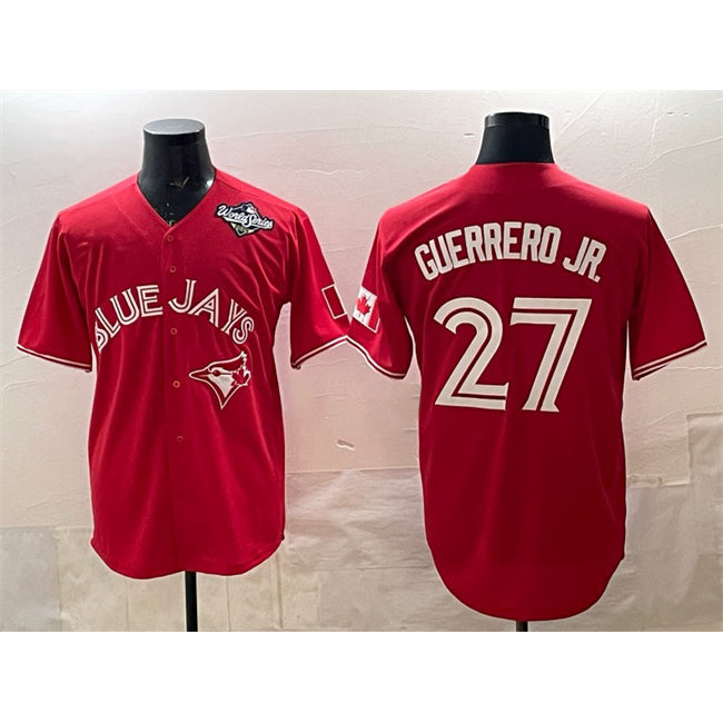 Toronto Blue Jays #27 Vladimir Guerrero Jr. Red JEROMEN 2025 World Series Cool Base Stitched Jersey