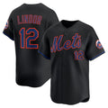New York Mets #12 Francisco Lindor Black JEROMEN Alternate Limited Jersey