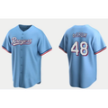 Texas Rangers #48 Jacob deGrom Light Blue JEROMEN Cool Base Stitched Jersey
