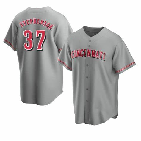 Cincinnati Reds #37 Tyler Stephenson Grey JEROMEN Cool Base Jersey