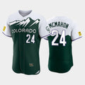 Colorado Rockies #24 Ryan McMahon 2022 Green JEROMEN City Connect Flex Base Stitched Jersey