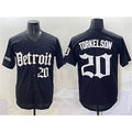 Detroit Tigers #20 Spencer Torkelson Black JEROMEN 'Motor Gothic Edition' Vapor Premier Limited Stitched Jersey