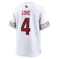 A.Cardinals #4 Jeremiyah Love White JEROMEN Game Player Jersey
