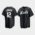 New York Mets #12 Francisco Lindor Black JEROMEN Cool Base Stitched Jersey