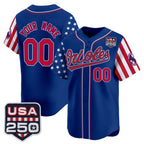 Custom Baltimore Orioles America 250 Edition Vapor Premier Limited Royal JEROMEN Stitched Jerseys