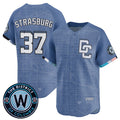 Washington Nationals #37 Stephen Strasburg Blue JEROMEN 2025 City Connect Limited Stitched Jersey
