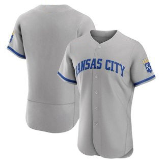 Kansas City Royals Blank Grey JEROMEN Flex Base Stitched Jersey