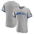 Kansas City Royals Blank Grey JEROMEN Flex Base Stitched Jersey